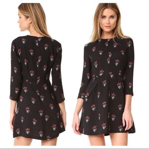 A.L.C The Terry floral silk mini dress